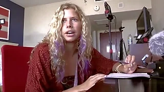 babe Blonde College Hippie Fucked to Orgasm and Covered in Cum blonde